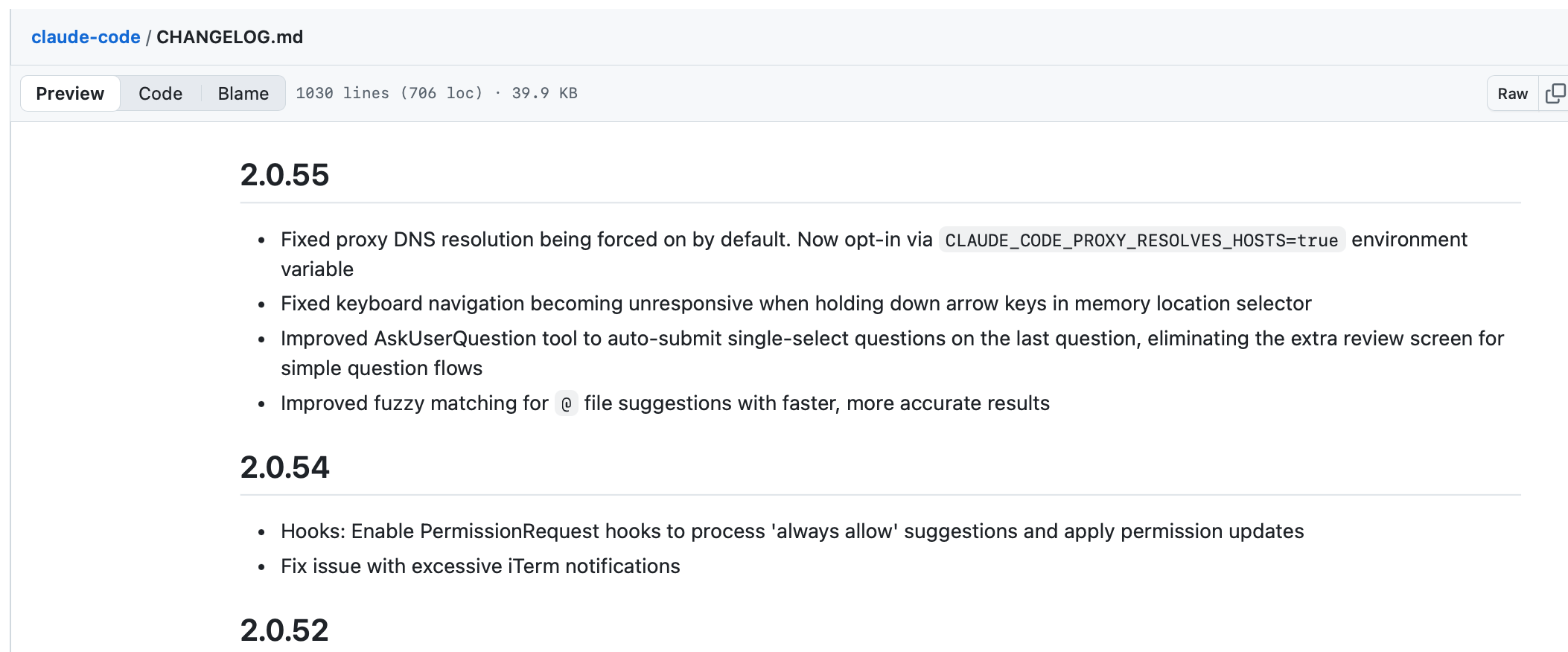 No Security Advisory in Realease Note